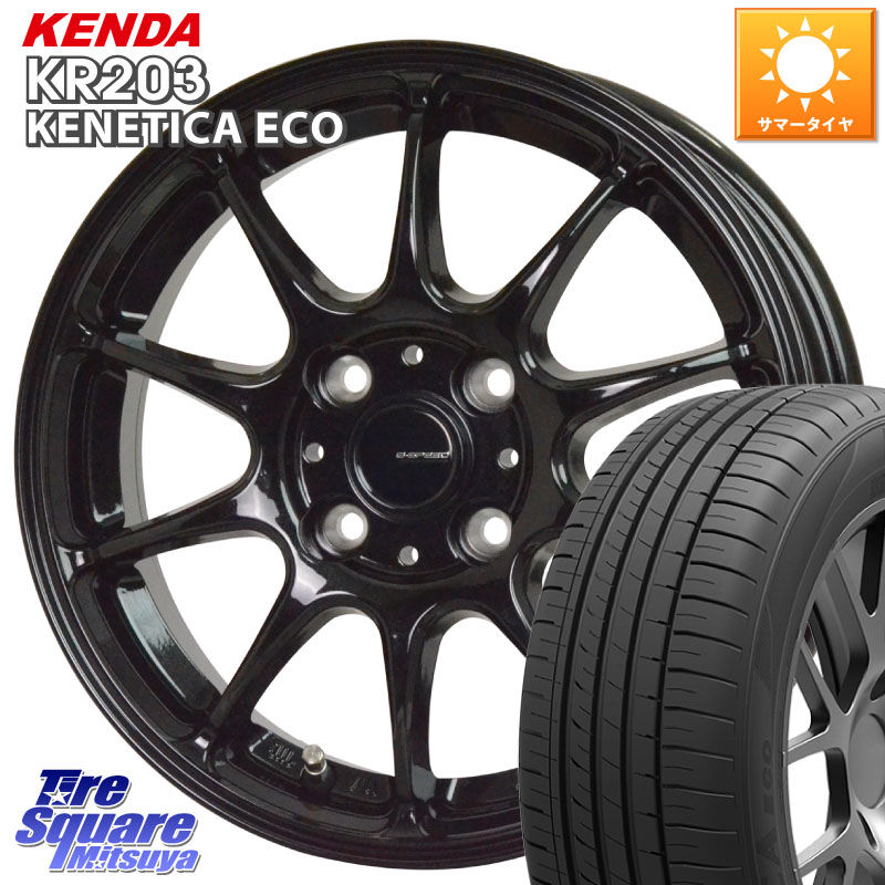 KENDA ケンダ KENETICA ECO KR203 サマータイヤ 195/60R16HotStuff G.SPEED G-07 ホイール 16インチ ジースピード 16X6.0J 43 4穴 100 E13オーラ ブルーバードシルフィ 日産｜タイヤスクエアミツヤ