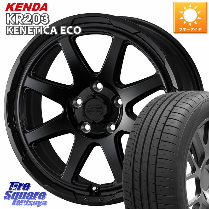 WEDS STADTBERGE BLK スタットベルク ホイール 16インチ 16 X 7.0J +38 5穴 114.3 KENDA ケンダ KENETICA ECO KR203 サマータイヤ 205/65R16 70系カムリ