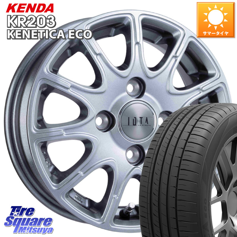 阿部商会 TIRADO IOTA イオタ ホイール 14インチ 14 X 4.5J +45 4穴 100 KENDA ケンダ KENETICA ECO KR203 サマータイヤ 155/55R14