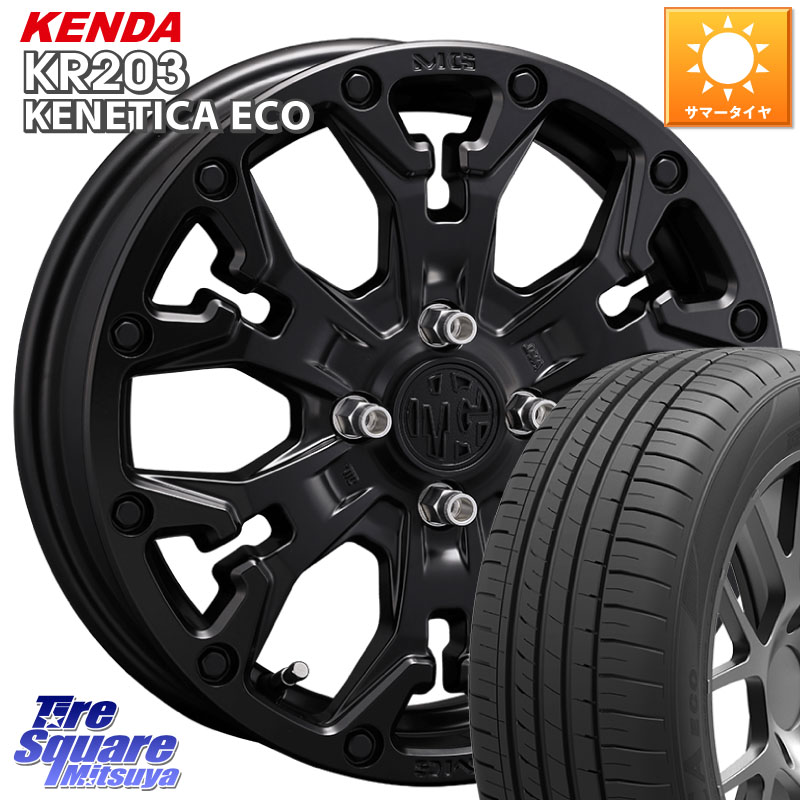 KENDA ケンダ KENETICA ECO KR203 サマータイヤ 155/55R14CRIMSON MG GOLEM Jr ホイール 14インチ 14X4.5J 43 4穴 100 ザッツ|タイヤスクエアミツヤ