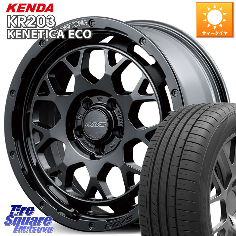 RAYS 【欠品次回8~9月】 TEAM DAYTONA M9+ BOJ ホイール 18インチ 18 X 7.5J +38 5穴 114.3 KENDA ケンダ KENETICA ECO KR203 サマータイヤ 245/45R18