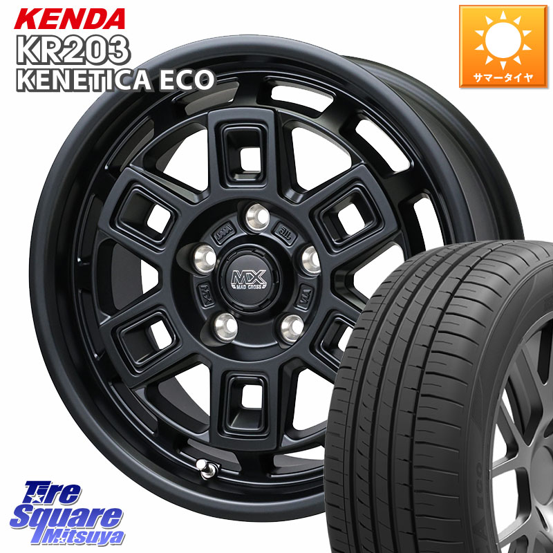 KENDA ケンダ KENETICA ECO KR203 サマータイヤ 195/60R17HotStuff MAD CROSS AEVER マッドクロス アイヴァー ホイール 17インチ 17X7.0J 38 5穴 114.3 60系プリウス|タイヤスクエアミツヤ