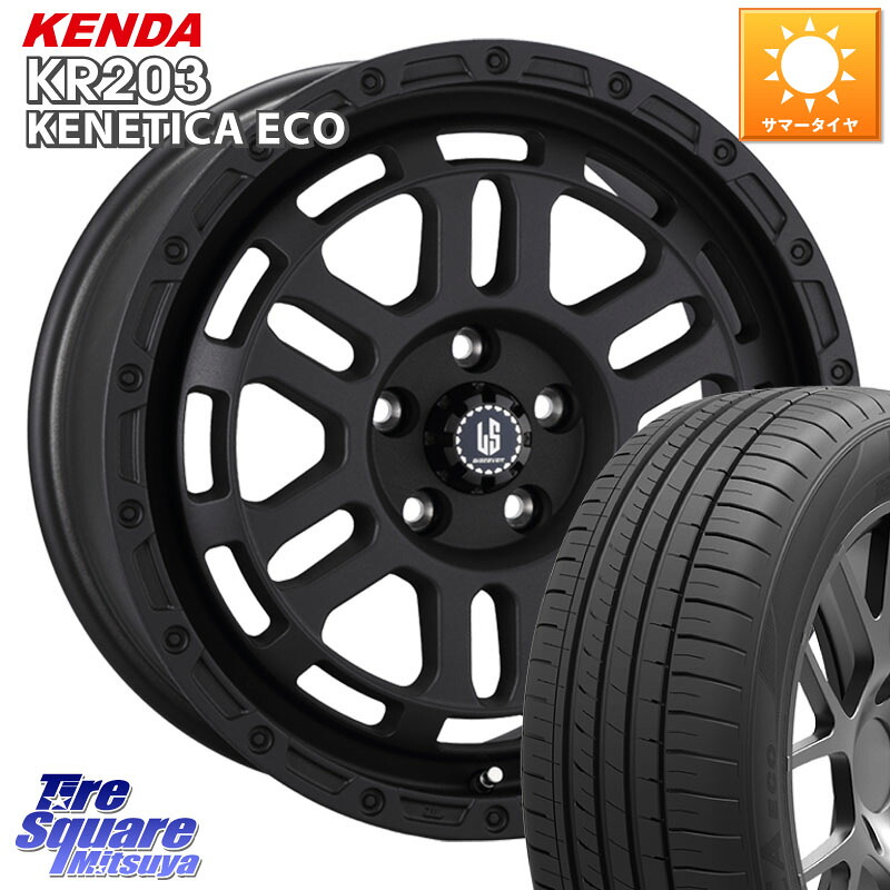 阿部商会 LA STRADA DISCOVER ホイール 18インチ 18 X 8.0J +40 5穴 114.3 KENDA ケンダ KENETICA ECO KR203 サマータイヤ 245/45R18