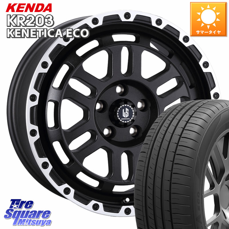 KENDA ケンダ KENETICA ECO KR203 サマータイヤ 205/65R16阿部商会 LA STRADA DISCOVER ホイール 16インチ 16X7.0J 40 5穴 114.3 10系アルファード 70系カムリ エスティマ HS レクサス ティアナ 日産 ES レクサス|タイヤスクエアミツヤ