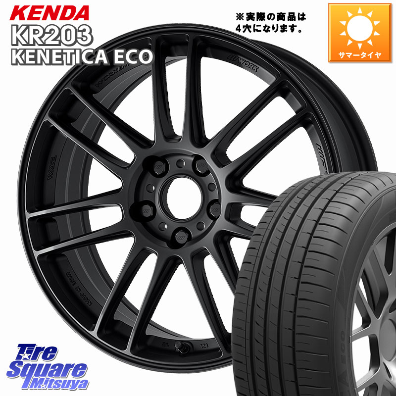 KENDA ケンダ KENETICA ECO KR203 サマータイヤ 195/60R17WORK EMOTION ZR7 ホイール 17インチ◇参考画像 17X7.0J 47 4穴 100 ライズ/ロッキー(ガソリン車4穴) ロッキー ガソリン車 4穴|タイヤスクエアミツヤ
