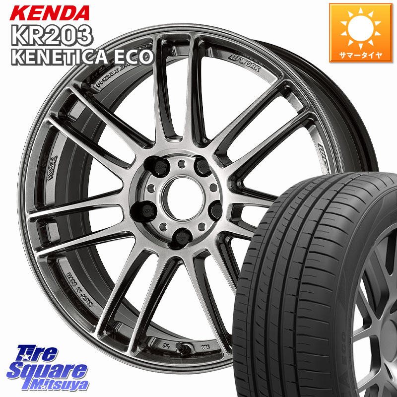 KENDA ケンダ KENETICA ECO KR203 サマータイヤ 235/45R18WORK EMOTION ZR7 ホイール 18インチ 18X8.5J 47 5穴 114.3 CY2アコード 70系カムリ アコード｜タイヤスクエアミツヤ