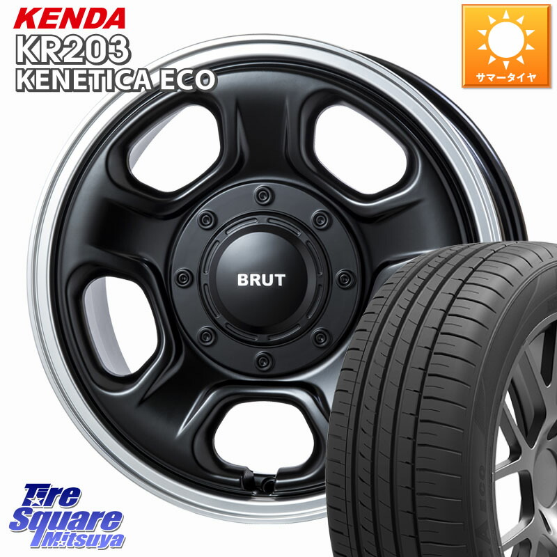 BRUT ブルート BR-33 BR33 ホイール 16インチ 16 X 6.5J +30 5穴 114.3 KENDA ケンダ KENETICA ECO KR203 サマータイヤ 205/65R16 10系アルファード