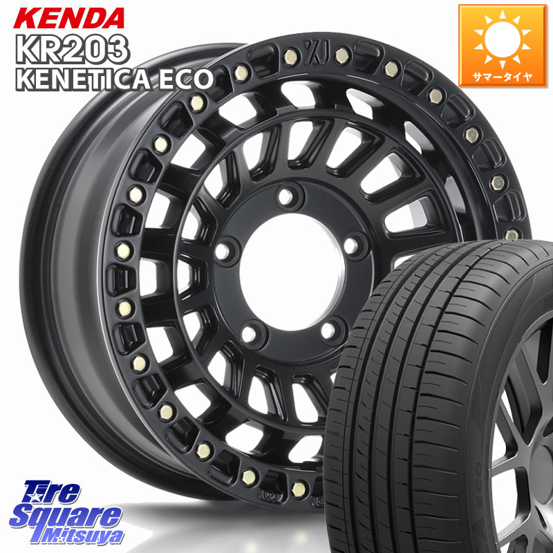 KENDA ケンダ KENETICA ECO KR203 サマータイヤ 215/65R16MLJ XJ08 XTREME-J ※インセット-5 ホイール 16インチ 16X6.0J 0 5穴 139.7 ジムニー専用(要オーバーフェンダー等) ジムニ&minus;シエラ/ノマド(カスタム) AZオフロード カスタムサイズ｜タイヤスクエアミツヤ