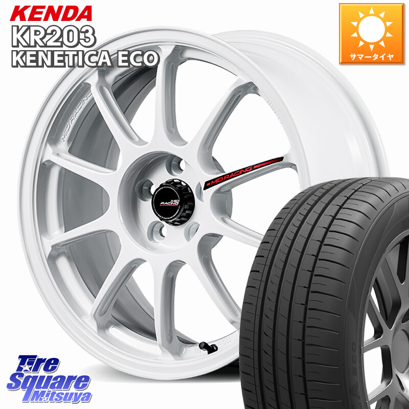 KENDA ケンダ KENETICA ECO KR203 サマータイヤ 235/45R18MANARAY MID RACING R10 EVO ホイール 18インチ レーシング 18X8.5J(M14B) 45 5穴 114.3 レクサスIS30系後期|タイヤスクエアミツヤ