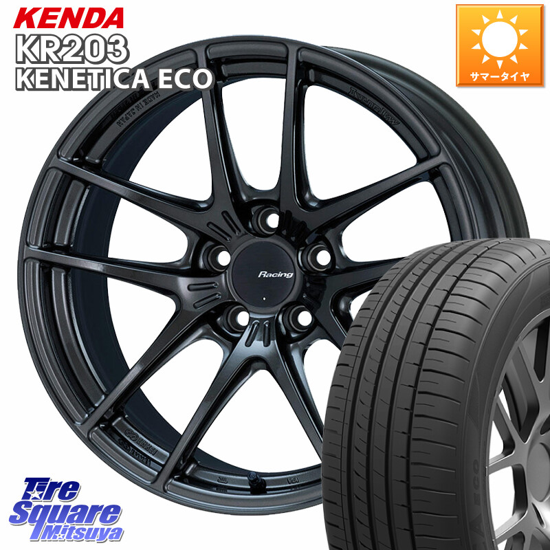 KENDA ケンダ KENETICA ECO KR203 サマータイヤ 235/45R18ENKEI エンケイ Racing NVR5 ホイール 18インチ 18X8.0J 45 5穴 114.3 CY2アコード 70系カムリ スカイラインセダン 日産 ES レクサス キザシ GS (GS F除く) レクサス アコード|タイヤスクエアミツヤ