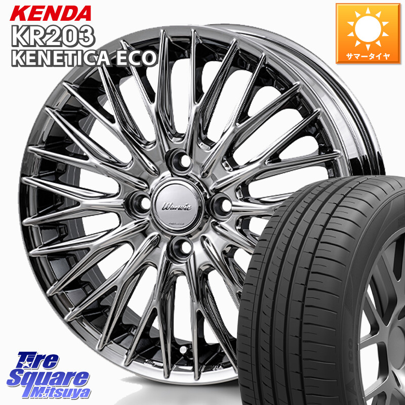 KENDA ケンダ KENETICA ECO KR203 サマータイヤ 165/65R15MONZA Warwic CLYVER クライヴァー ホイール 15インチ 15X4.5J 45 4穴 100 ダイハツTAFT Mx27/37/47Sソリオ・MB37SデリカD2 MAx6S系ソリオ デリカ ミニ DELICA MINI デリカD:2 D2 シボレークルーズ｜タイヤスクエアミツヤ