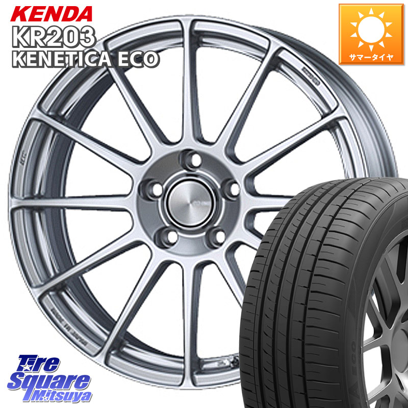 ENKEI エンケイ PerformanceLine PF03 ホイール 15 X 6.0J +45 4穴 100 KENDA ケンダ KENETICA ECO KR203 サマータイヤ 195/55R15 モビリオ モビリオスパイク