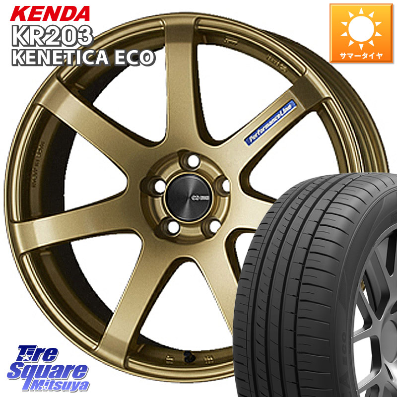 ENKEI エンケイ PerformanceLine PF07 -COLORS- 18 X 7.5J +48 5穴 100 KENDA ケンダ KENETICA ECO KR203 サマータイヤ 245/45R18