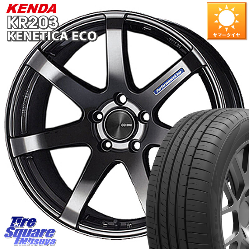 ENKEI エンケイ PerformanceLine PF07 -COLORS- 18 X 7.5J +48 5穴 100 KENDA ケンダ KENETICA ECO KR203 サマータイヤ 245/45R18