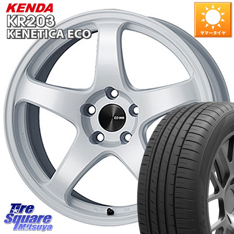 ENKEI エンケイ PerformanceLine PF05 WH 18インチ 18 X 7.5J +48 5穴 100 KENDA ケンダ KENETICA ECO KR203 サマータイヤ 245/45R18