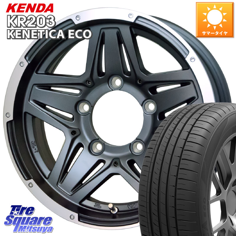 HotStuff マッドクロス JB-01 JB01 ホイール 15インチ 15 X 6.0J +0 5穴 139.7 KENDA ケンダ KENETICA ECO KR203 サマータイヤ 215/70R15 ジムニ－シエラ・ノマド(カスタム)
