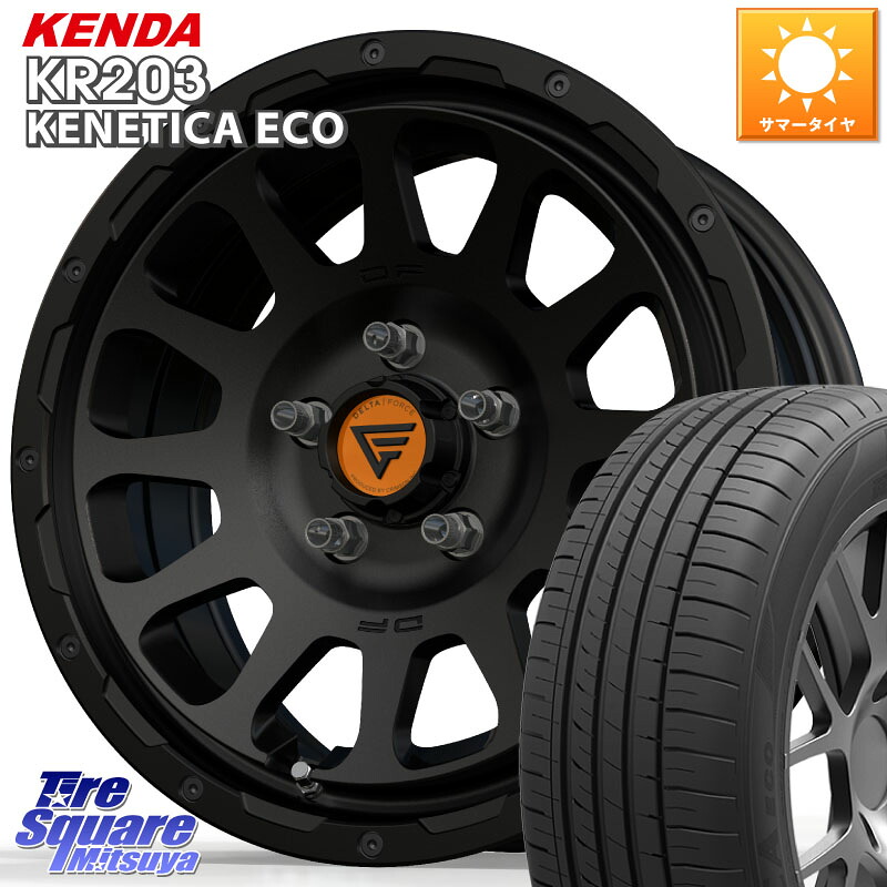 DELTA FORCE デルタフォース オーバル BK 16インチ ホイール 16 X 7.0J +35 5穴 114.3 KENDA ケンダ KENETICA ECO KR203 サマータイヤ 205/65R16