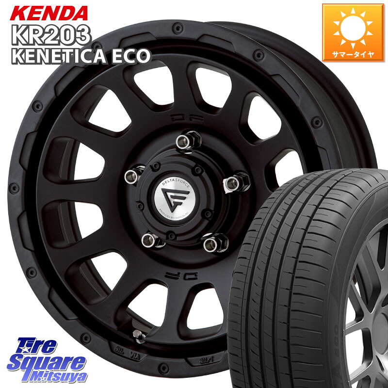 KENDA ケンダ KENETICA ECO KR203 サマータイヤ 215/65R16DELTA FORCE デルタフォース オーバル シエラ専用 インセット-5 16インチ 16X6.0J 0 5穴 139.7 ジムニー専用(要オーバーフェンダー等) ジムニ−シエラ/ノマド(カスタム) AZオフロード カスタムサイズ|タイヤスクエアミツヤ