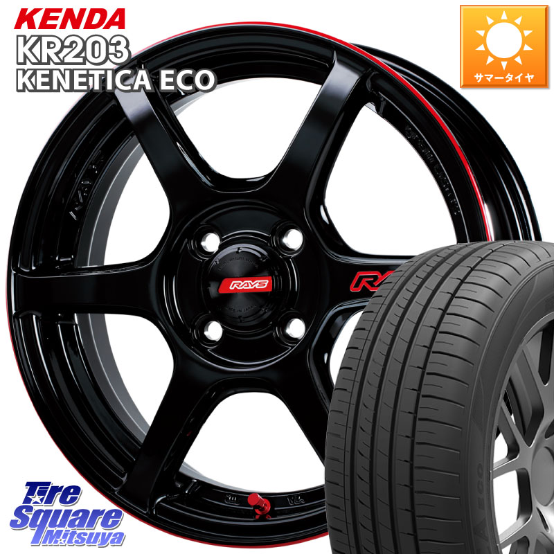 KENDA ケンダ KENETICA ECO KR203 サマータイヤ 165/65R15RAYS 【欠品次回11~12月】 GRAM LIGHTS 57C6 TIME ATTACK EDITION ホイール 15インチ 15X5.0J 43 4穴 100 Mx27/37/47Sソリオ・MB37SデリカD2 MAx6S系ソリオ デリカ ミニ DELICA MINI デリカD:2 D2｜タイヤスクエアミツヤ
