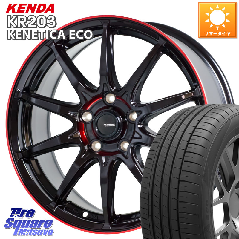 HotStuff 軽量設計 G.SPEED P-05R P05R RED ホイール 18インチ 18 X 8.0J +42 5穴 114.3 KENDA ケンダ KENETICA ECO KR203 サマータイヤ 235/45R18 CY2アコード 70系カムリ