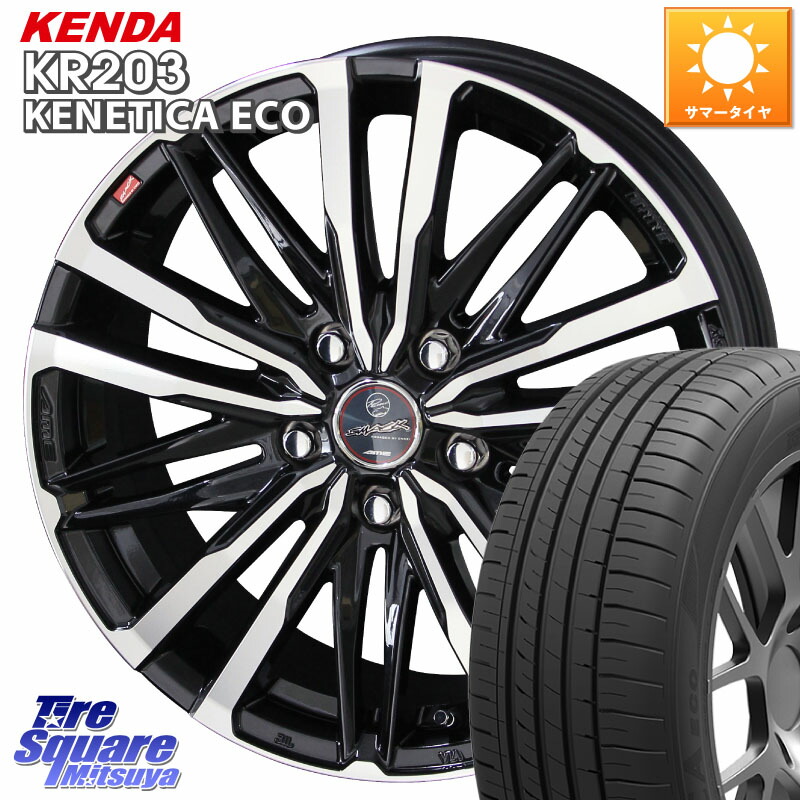 KYOHO SMACK CREST ホイール 4本 16インチ 16 X 6.5J +38 5穴 114.3 KENDA ケンダ KENETICA ECO KR203 サマータイヤ 205/65R16 ヤリスクロス 10系アルファード 70系カムリ
