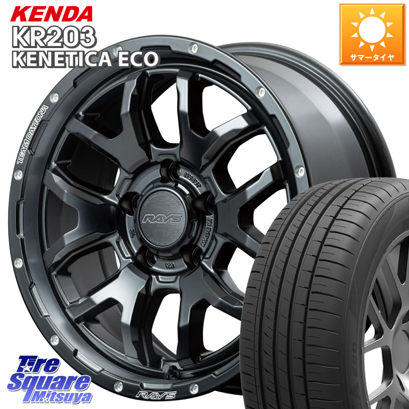 KENDA ケンダ KENETICA ECO KR203 サマータイヤ 205/65R16RAYS 【欠品次回8~9月】 レイズ DAYTONA デイトナ F6 Boost N1 16インチ 16X7.0J 40 5穴 114.3 10系アルファード 70系カムリ エスティマ HS レクサス ティアナ 日産 ES レクサス｜タイヤスクエアミツヤ