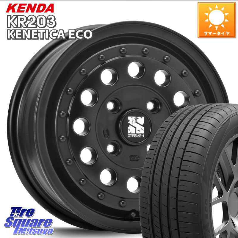 MLJ XTREME-J エクストリーム RUGGED 14インチ 14 X 5.0J +45 4穴 100 KENDA ケンダ KENETICA ECO KR203 サマータイヤ 155/55R14