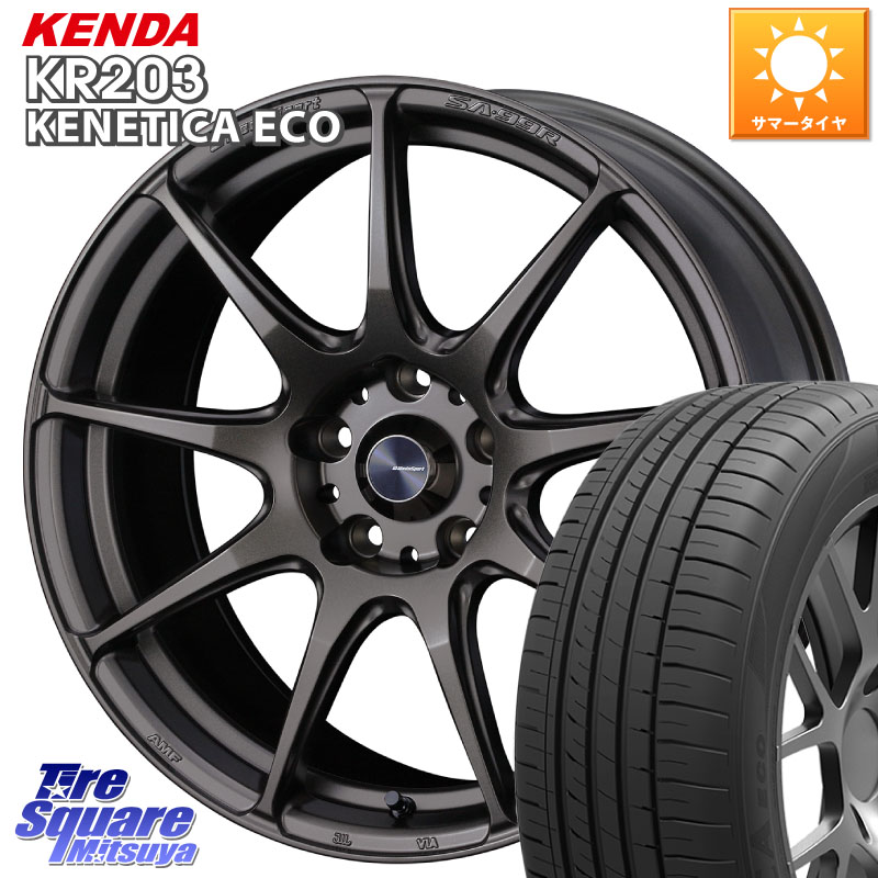 KENDA ケンダ KENETICA ECO KR203 サマータイヤ 195/60R17WEDS WedsSport SA-99R SA99R ウェッズ スポーツ ホイール 17インチ 17X7.0J 40 5穴 114.3 60系プリウス｜タイヤスクエアミツヤ