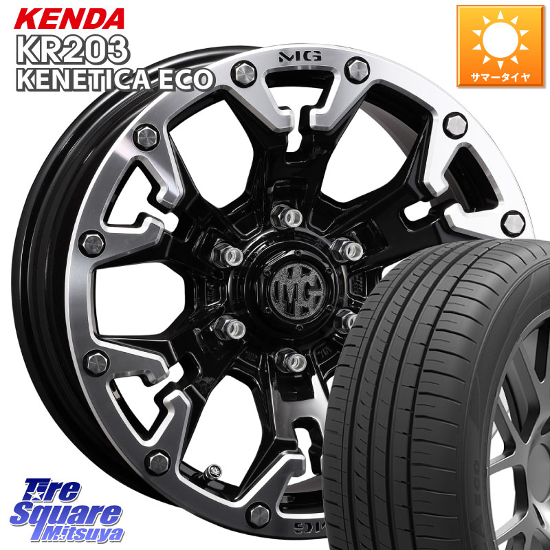 KENDA ケンダ KENETICA ECO KR203 サマータイヤ 205/65R16CRIMSON クリムソン GOLEM ゴーレム 16インチ 16X7.0J 35 5穴 114.3 ティアナ 日産｜タイヤスクエアミツヤ
