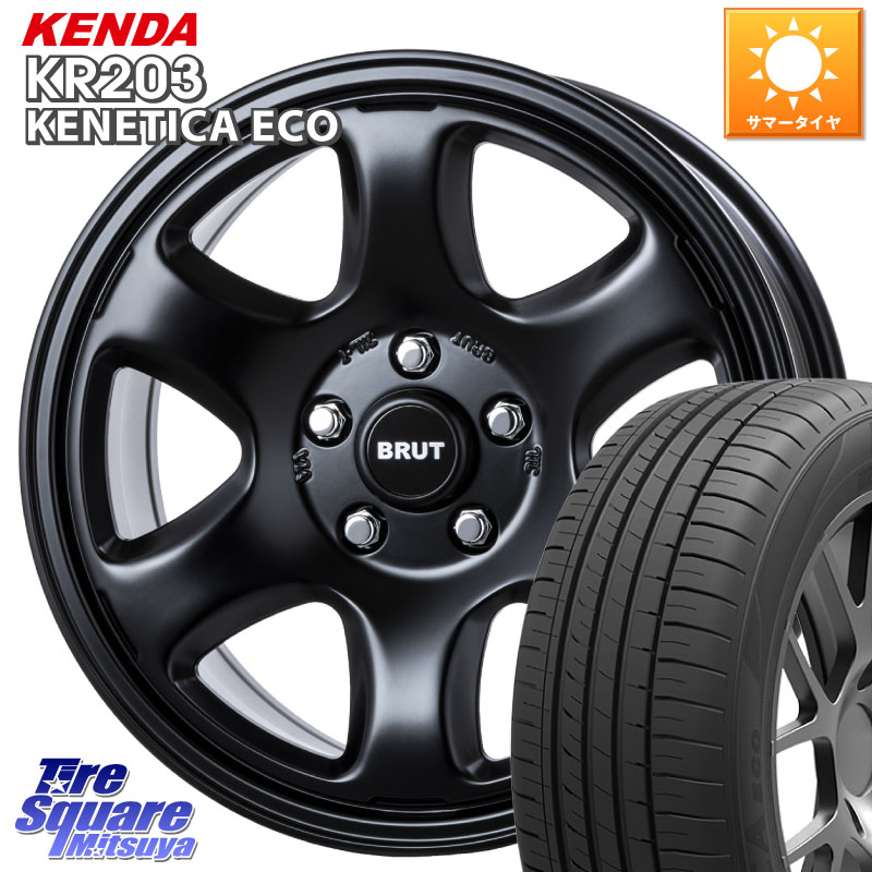 KENDA ケンダ KENETICA ECO KR203 サマータイヤ 205/65R16BRUT ブルート BR-44 BR44 ホイール 16インチ 16X6.5J 53 5穴 114.3 WR-V｜タイヤスクエアミツヤ 86,977円