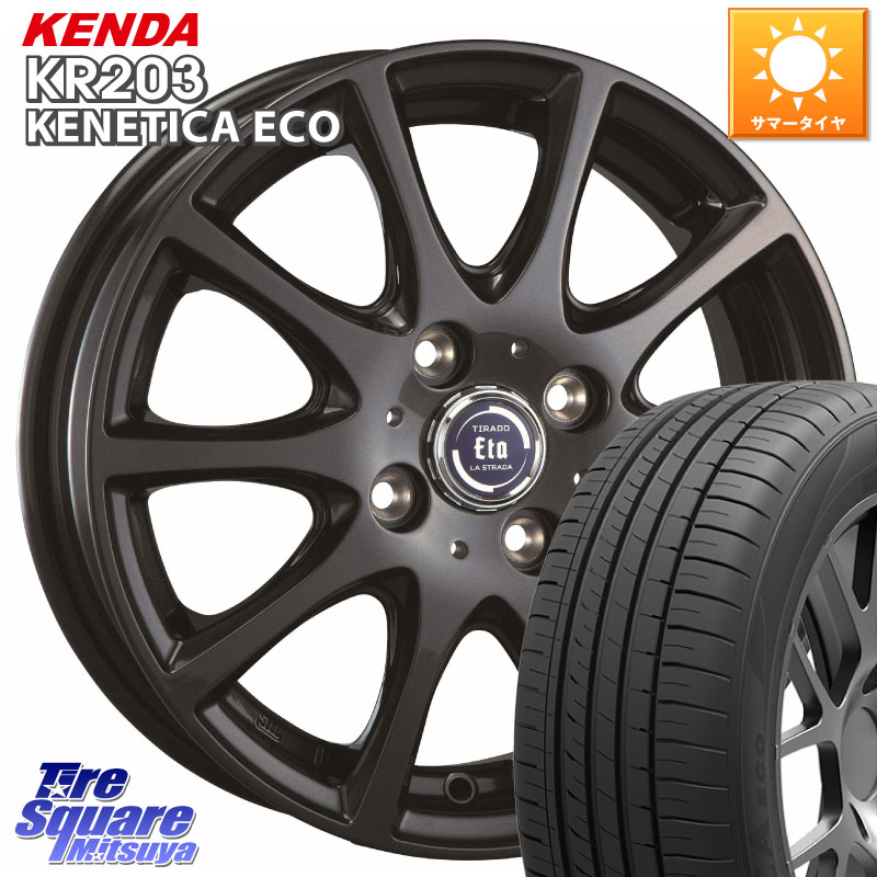 KENDA ケンダ KENETICA ECO KR203 サマータイヤ 155/65R13阿部商会 ティラード イータ 13X4.0J 42 4穴 100 トッポ ekワゴン オッティ OTTI 日産 ゼスト|タイヤスクエアミツヤ