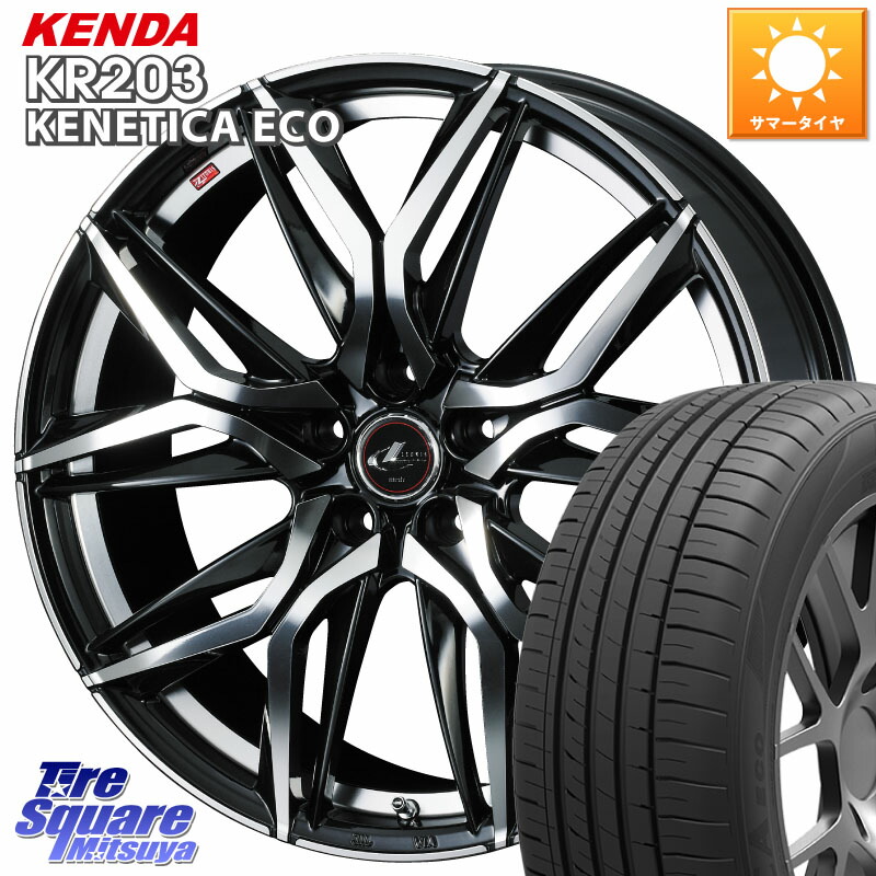 WEDS 40783 レオニス LEONIS LM 15インチ 15 X 6.0J +50 5穴 114.3 KENDA ケンダ KENETICA ECO KR203 サマータイヤ 215/65R15