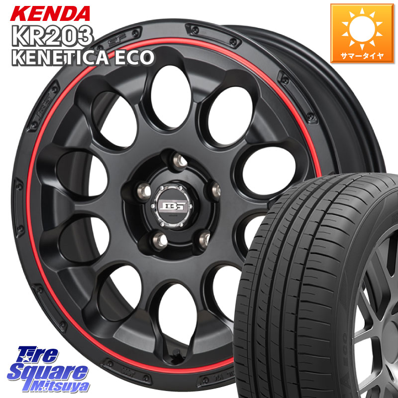 KENDA ケンダ KENETICA ECO KR203 サマータイヤ 195/60R17Japan三陽 ボトムガルシア CHRONO クロノ BKRED 17X7.0J 38 5穴 114.3 60系プリウス｜タイヤスクエアミツヤ