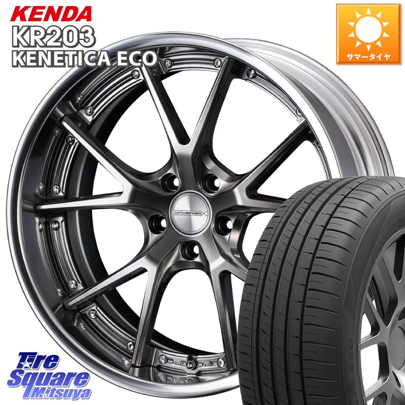 WEDS MAVERICK 905S PS S-LoDisk 18インチ 2ピース 18 X 7.5J +49 5穴 114.3 KENDA ケンダ KENETICA ECO KR203 サマータイヤ 235/45R18 CY2アコード
