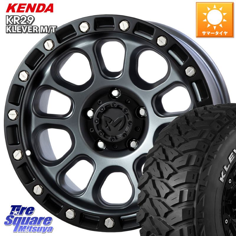 MKW M204 ドライグレー 17インチ 17 X 8.0J +43 5穴 127 KENDA ケンダ KR29 KLEVER MT M/T アウトラインホワイトレター サマータイヤ 265/70R17 クライスラー ジープ ラングラー JK系 クライスラー ジープ ラングラー JL系