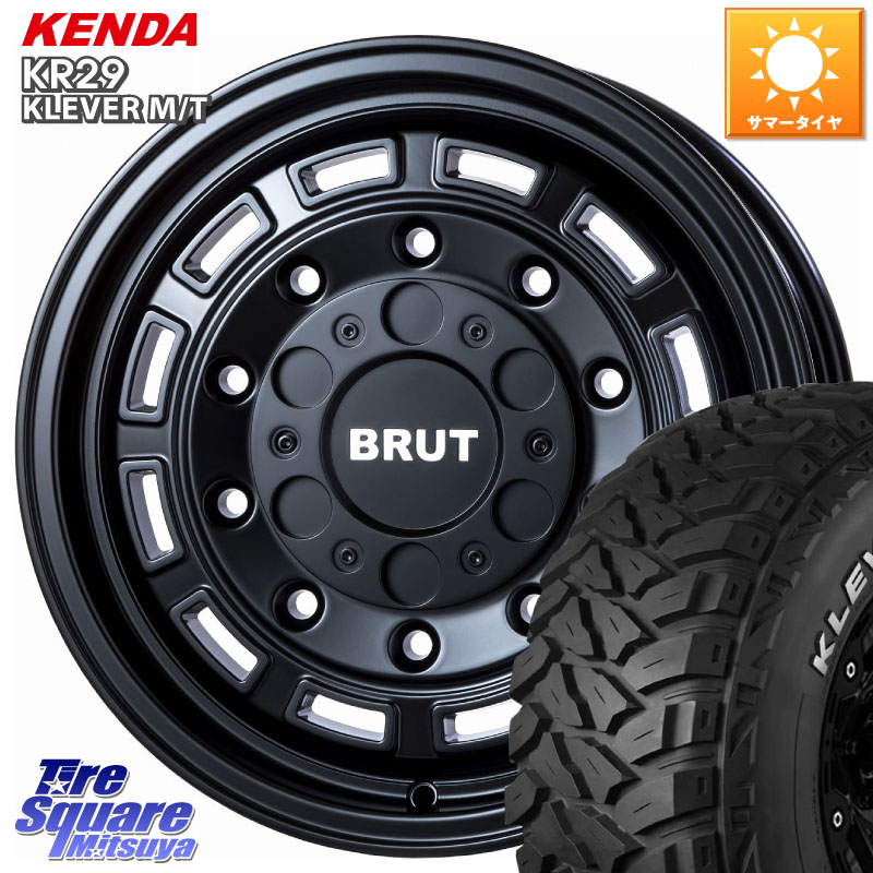 KENDA ケンダ KR29 KLEVER MT M/T アウトラインホワイトレター サマータイヤ 265/70R17BRUT ブルート BR-70 BR70 ホイール 17インチ 17X7.5J 20 6穴 139.7 ランドクルーザーFJ トライトン 4Runner Tacoma ランドクルーザー プラド カスタムサイズ FJクルーザー|タイヤスクエアミツヤ