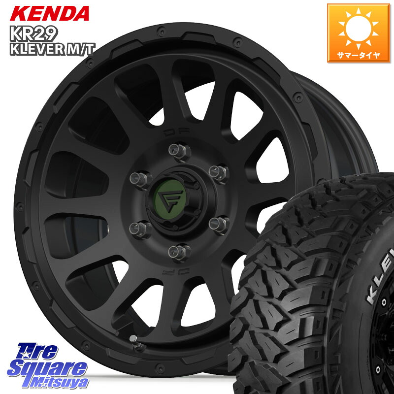 DELTA FORCE デルタフォース オーバル 6穴 ホイール 17インチ 17 X 8.0J +20 6穴 139.7 KENDA ケンダ KR29 KLEVER MT M/T アウトラインホワイトレター サマータイヤ 265/70R17