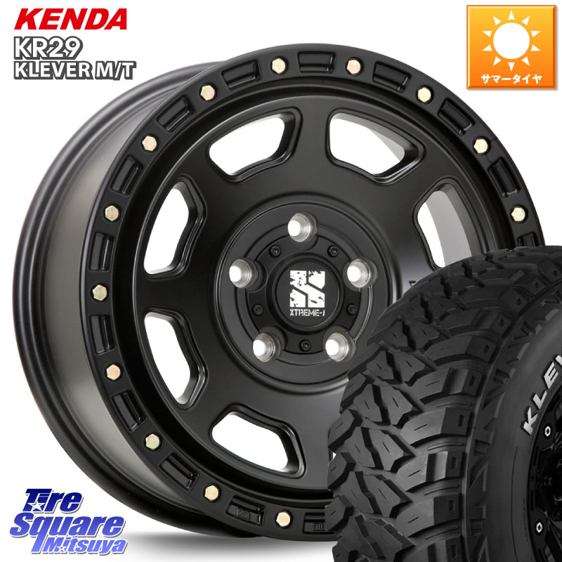 KENDA ケンダ KR29 KLEVER MT M/T アウトラインホワイトレター サマータイヤ 265/70R17MLJ XJ07 XTREME-J BK JEEP 17インチ エクストリームJ 17X8.0J 38 5穴 127 クライスラー ジープ ラングラー JK系 クライスラー ジープ ラングラー JL系|タイヤスクエアミツヤ