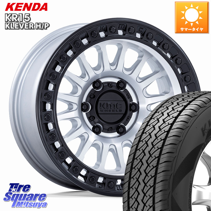 KMC KM552 IMS ※インセット-10 ホイール 17インチ 17 X 8.5J +0 6穴 139.7 KENDA ケンダ KR15 KLEVER HP H/P サマータイヤ 265/65R17