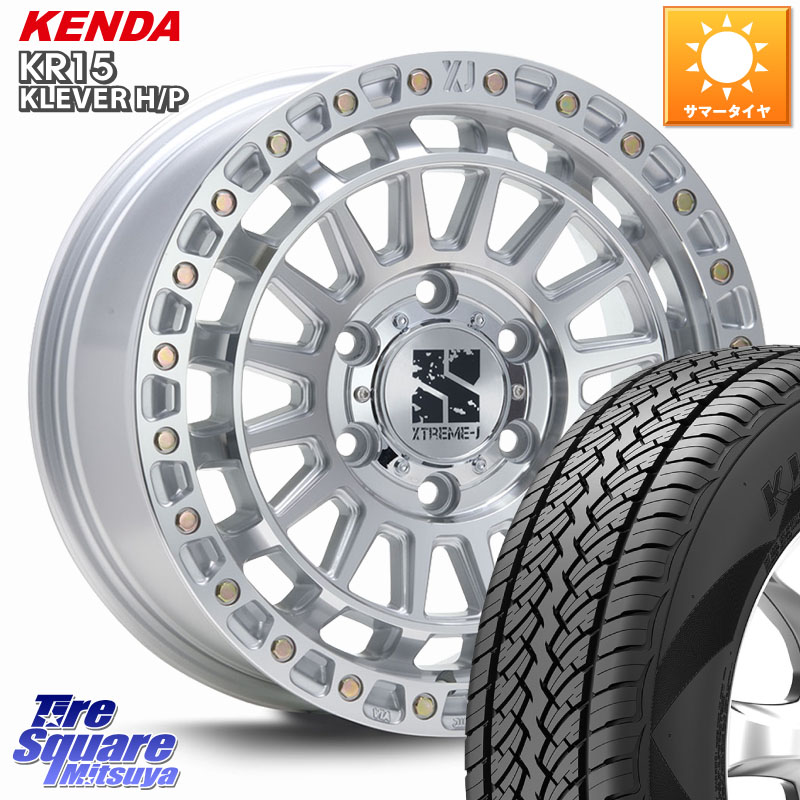 KENDA ケンダ KR15 KLEVER HP H/P サマータイヤ 265/65R17MLJ XJ08 XTREME-J ホイール 17インチ 17X8.0J 50 6穴 139.7 トライトンGLS(ナローボディ)｜タイヤスクエアミツヤ