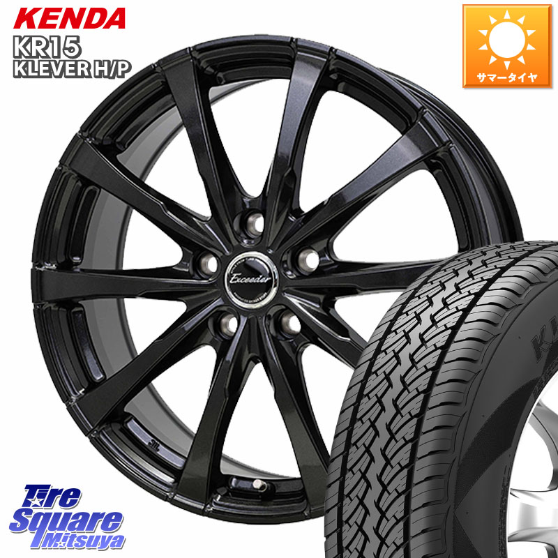 HotStuff Exceeder E08 ホイール 16インチ エクシーダ 16 X 6.5J +48 5穴 100 KENDA ケンダ KR15 KLEVER HP H/P サマータイヤ 215/70R16 GT系スバルXV