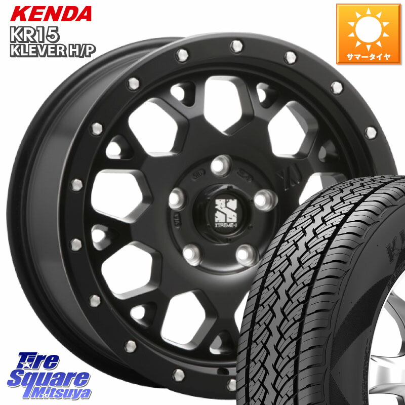 MLJ XJ04 XTREME-J エクストリームJ ホイール 16インチ 16 X 7.0J +35 5穴 114.3 KENDA ケンダ KR15 KLEVER HP H/P サマータイヤ 215/70R16 デリカD:5