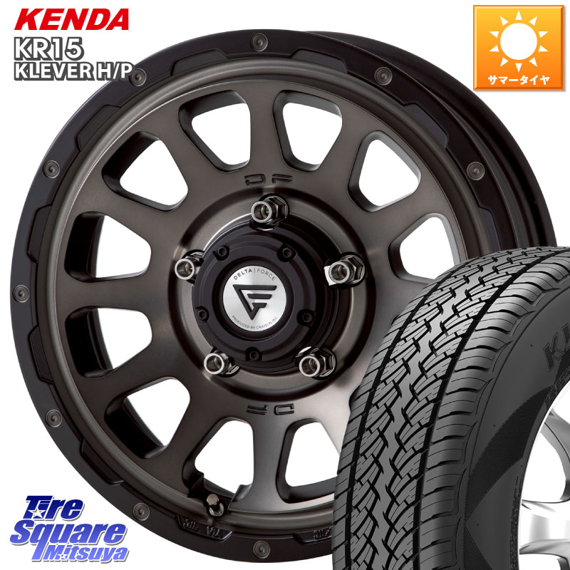 DELTA FORCE デルタフォース オーバル ジムニー専用 ホイール 16インチ 16 X 5.5J +20 5穴 139.7 KENDA ケンダ KR15 KLEVER HP H/P サマータイヤ 215/70R16 ジムニー専用(要オーバーフェンダー等)
