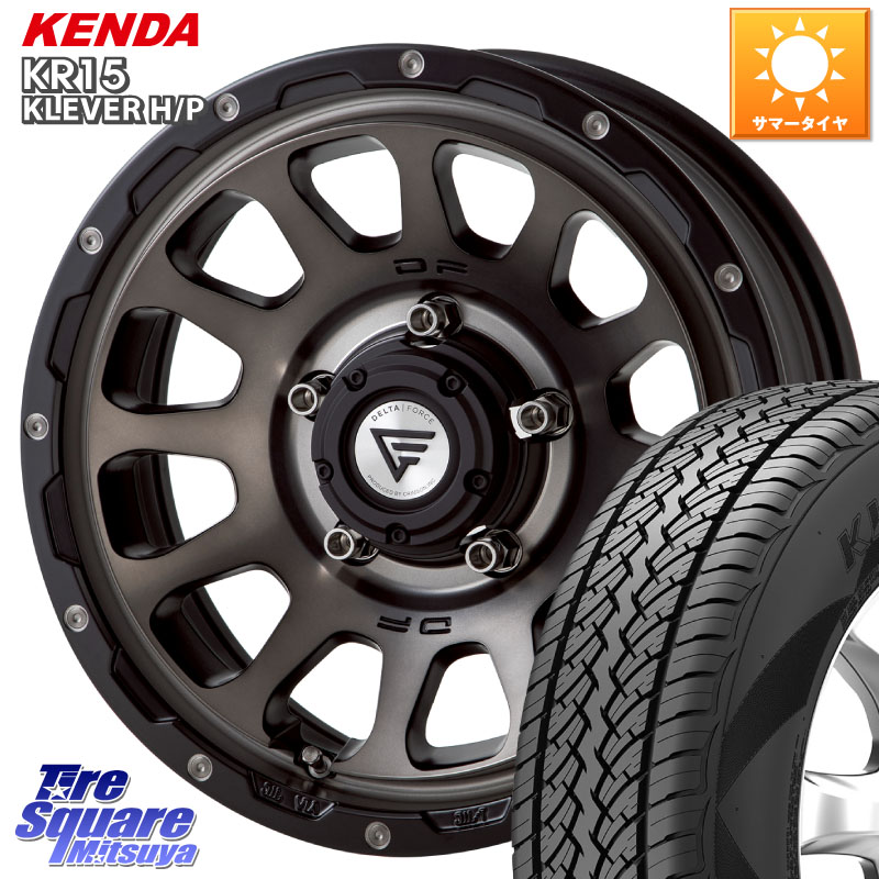 DELTA FORCE デルタフォース オーバル シエラ専用 インセット-5 16インチ 16 X 6.0J +0 5穴 139.7 KENDA ケンダ KR15 KLEVER HP H/P サマータイヤ 215/70R16 ジムニー専用(要オーバーフェンダー等) ジムニ-シエラ・ノマド(カスタム)