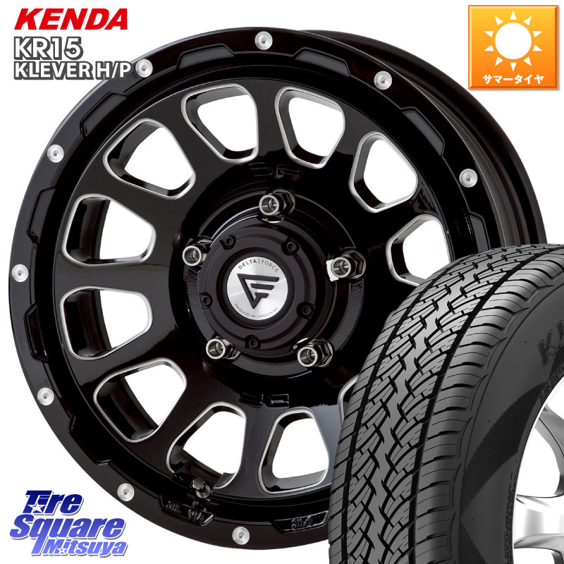 DELTA FORCE デルタフォース オーバル シエラ専用 インセット-5 16インチ 16 X 6.0J +0 5穴 139.7 KENDA ケンダ KR15 KLEVER HP H/P サマータイヤ 215/70R16 ジムニー専用(要オーバーフェンダー等) ジムニ－シエラ・ノマド(カスタム)