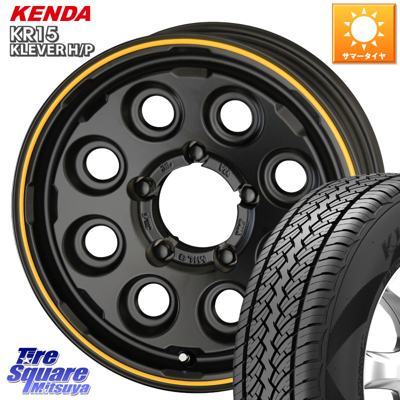 KYOHO PPX MIL:8 ホイール 4本 16インチ 16 X 5.5J +20 5穴 139.7 KENDA ケンダ KR15 KLEVER HP H/P サマータイヤ 215/70R16 ジムニー専用(要オーバーフェンダー等)