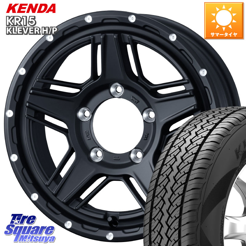 WEDS 40533 マッドヴァンス MUD VANCE 07 BK 16インチ 16 X 5.5J +22 5穴 139.7 KENDA ケンダ KR15 KLEVER HP H/P サマータイヤ 215/70R16 ジムニー専用(要オーバーフェンダー等)
