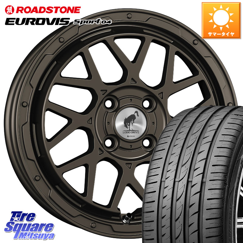ROADSTONE ロードストーン EUROVIS sport 04 サマータイヤ 195/45R16SUPER STAR LODIO DRIVE ロディオドライブ 8M MONO モノ 16インチ 16X6.0J 42 4穴 100 M900系タンク/ルーミー SuperONE E11ノート ダイハツ トールM900S・M910S ジャスティ(M900/910F) パッソセッテ|タイヤスクエアミツヤ