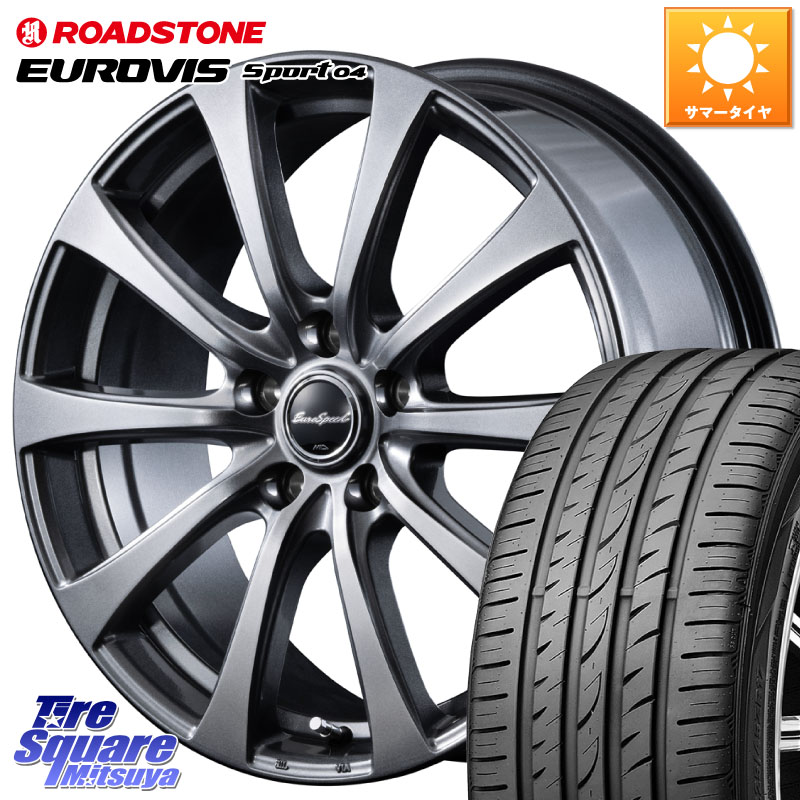 MANARAY MID EuroSpeed G10 在庫● ホイール 17インチ 17 X 7.0J +48 5穴 100 ROADSTONE ロードストーン EUROVIS sport 04 サマータイヤ 215/55R17
