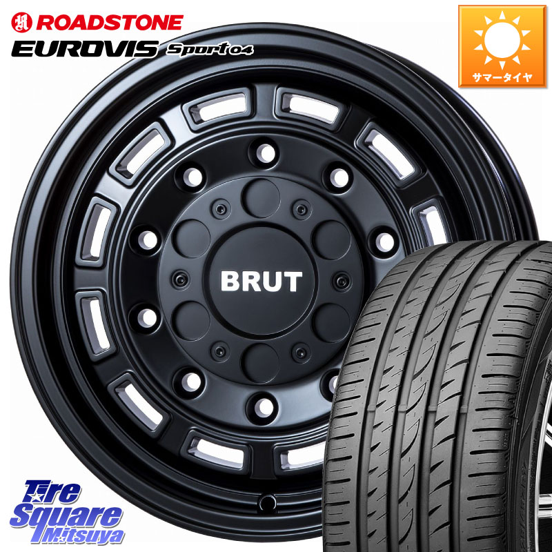 ROADSTONE ロードストーン EUROVIS sport 04 サマータイヤ 225/45R17BRUT ブルート BR-70 BR70 ホイール 17インチ 17X7.5J 40 5穴 114.3 GRヤリスRSノーマルキャリパー ブレイド IS レクサス|タイヤスクエアミツヤ